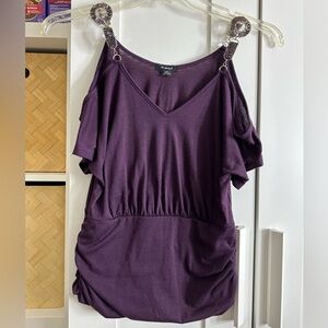 Rhapsody bling tank top purple L